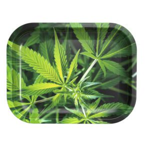 Rolling Tray - Small - Weed Leaf Photo